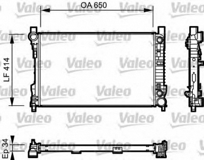 VALEO 732743 -  Радиатор, охлаждение двигателя