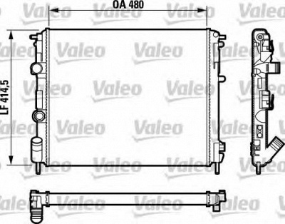 VALEO 732761 -  Радиатор, охлаждение двигателя