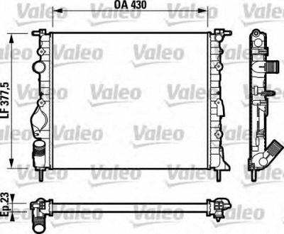 VALEO 732765 -  Радиатор, охлаждение двигателя