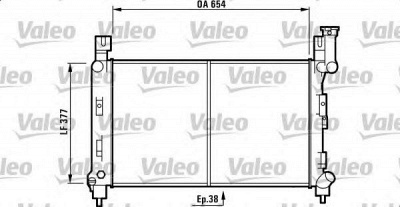 VALEO 732780 -  Радиатор, охлаждение двигателя
