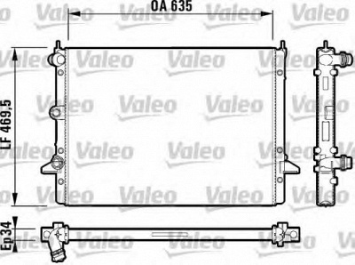 VALEO 732786 -  Радиатор, охлаждение двигателя