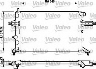 VALEO 732795 -  Радиатор, охлаждение двигателя