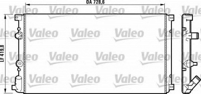 VALEO 732798 -  Радиатор, охлаждение двигателя