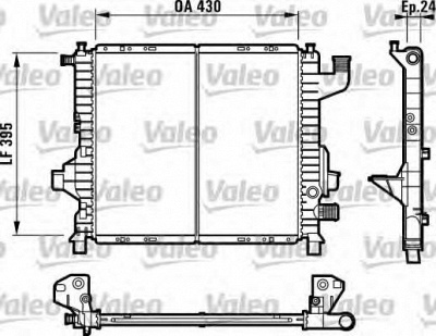 VALEO 732819 -  Радиатор, охлаждение двигателя