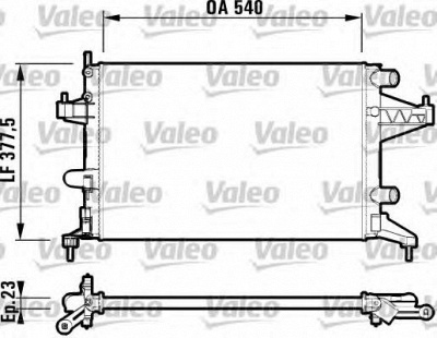 VALEO 732825 -  Радиатор, охлаждение двигателя