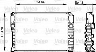 VALEO 732855 -  Радиатор, охлаждение двигателя