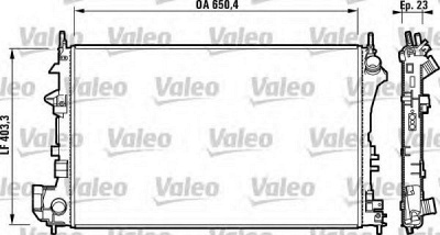 VALEO 732879 -  Радиатор, охлаждение двигателя