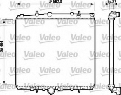 VALEO 732881 -  Радиатор, охлаждение двигателя