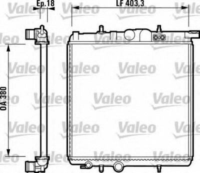 VALEO 732885 -  Радиатор, охлаждение двигателя