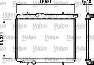 VALEO 732886 -  Радиатор, охлаждение двигателя