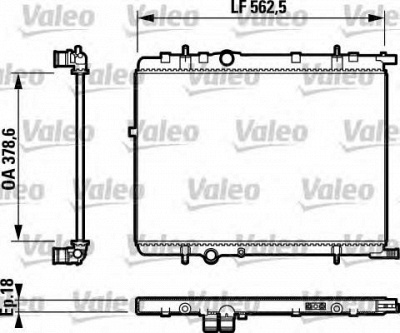 VALEO 732890 -  Радиатор, охлаждение двигателя
