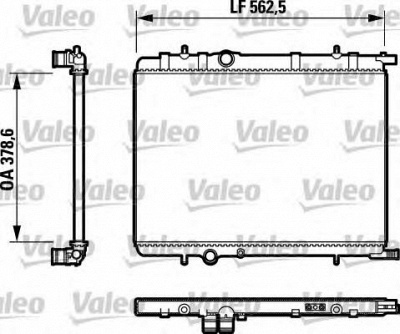 VALEO 732892 -  Радиатор, охлаждение двигателя