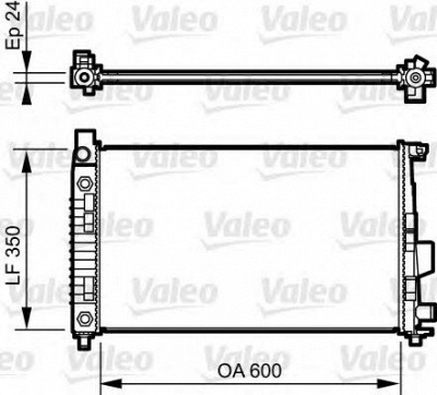 VALEO 732897 -  Радиатор, охлаждение двигателя