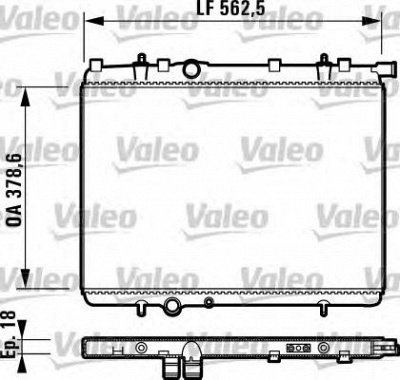 VALEO 732904 -  Радиатор, охлаждение двигателя