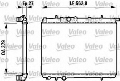 VALEO 732910 -  Радиатор, охлаждение двигателя