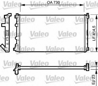 VALEO 732917 -  Радиатор, охлаждение двигателя