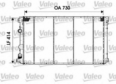 VALEO 732919 -  Радиатор, охлаждение двигателя