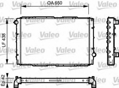 VALEO 732939 -  Радиатор, охлаждение двигателя