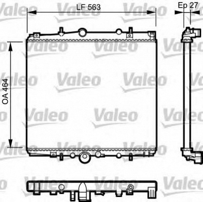 VALEO 732945 -  Радиатор, охлаждение двигателя