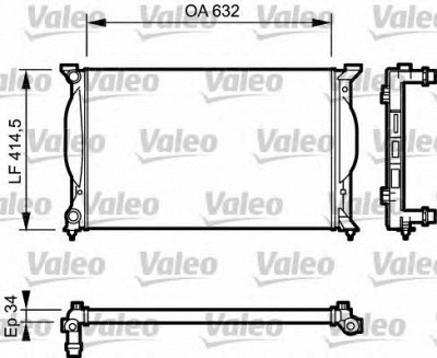 VALEO 732963 -  Радиатор, охлаждение двигателя