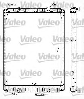 VALEO 732999 -  Радиатор, охлаждение двигателя