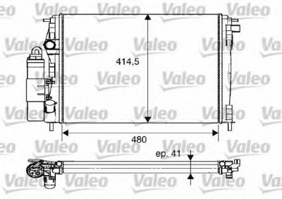 VALEO 733075 -  модуль охлаждения
