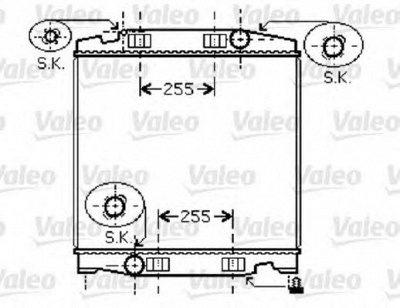 VALEO 733411 -  Радиатор, охлаждение двигателя