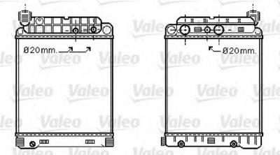 VALEO 733416 -  Радиатор, охлаждение двигателя