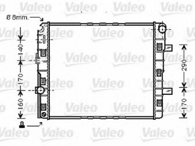 VALEO 733422 -  Радиатор, охлаждение двигателя