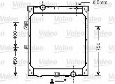 VALEO 733427 -  Радиатор, охлаждение двигателя