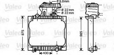 VALEO 733428 -  Радиатор, охлаждение двигателя