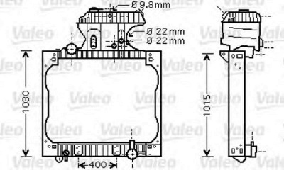 VALEO 733429 -  Радиатор, охлаждение двигателя