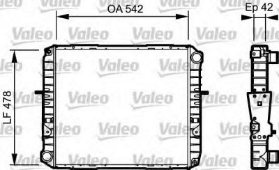 VALEO 733483 -  Радиатор, охлаждение двигателя