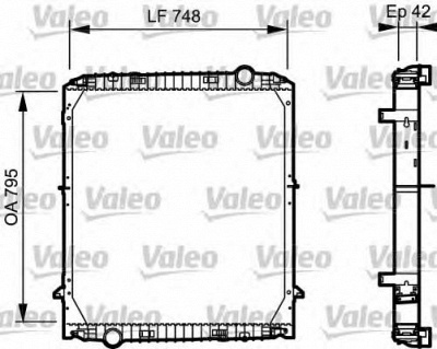 VALEO 733486 -  Радиатор, охлаждение двигателя