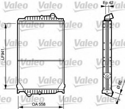 VALEO 733499 -  Радиатор, охлаждение двигателя