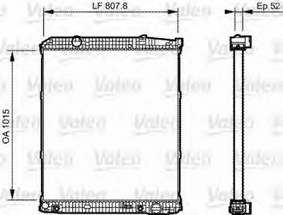 VALEO 733506 -  Радиатор, охлаждение двигателя