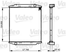 VALEO 733510 -  Радиатор, охлаждение двигателя