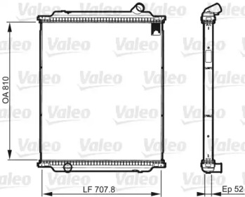 VALEO 733518 -  Радиатор, охлаждение двигателя