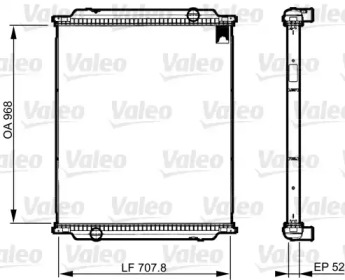 VALEO 733520 -  Радиатор, охлаждение двигателя