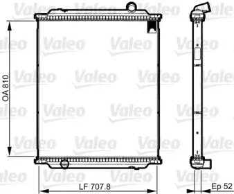 VALEO 733521 -  Радиатор, охлаждение двигателя