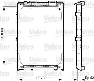 VALEO 733529 -  Радиатор, охлаждение двигателя