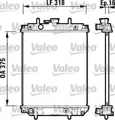 VALEO 734105 -  Радиатор, охлаждение двигателя