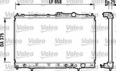 VALEO 734127 -  Радиатор, охлаждение двигателя
