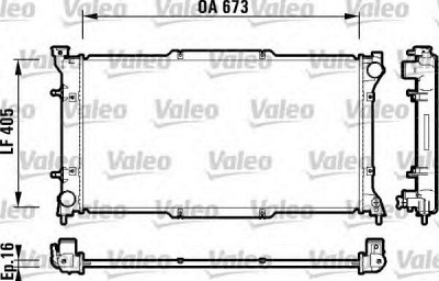 VALEO 734158 -  Радиатор, охлаждение двигателя