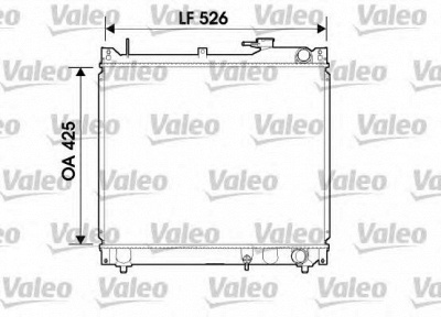 VALEO 734162 -  Радиатор, охлаждение двигателя
