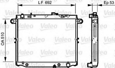 VALEO 734192 -  Радиатор, охлаждение двигателя