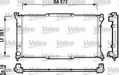 VALEO 734212 -  Радиатор, охлаждение двигателя