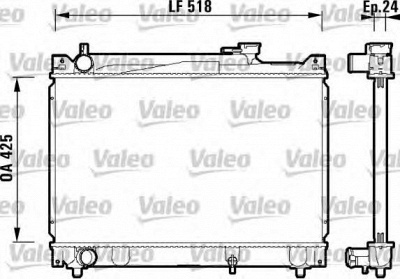 VALEO 734213 -  Радиатор, охлаждение двигателя