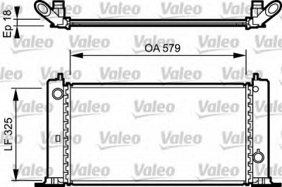 VALEO 734228 -  Радиатор, охлаждение двигателя