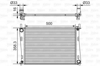 VALEO 734273 -  Радиатор, охлаждение двигателя